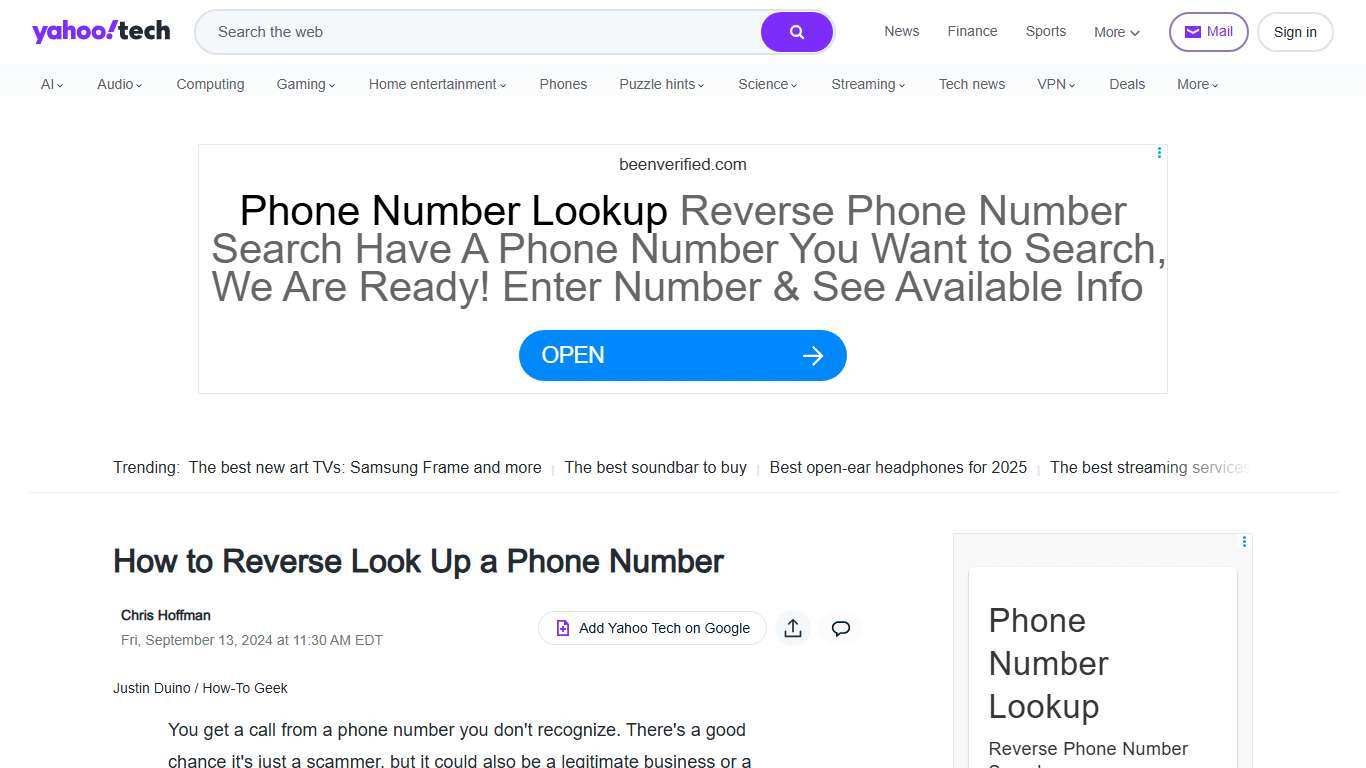 How to Reverse Look Up a Phone Number